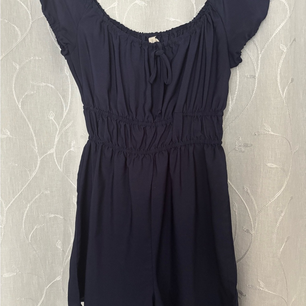 Navy Blue Romper